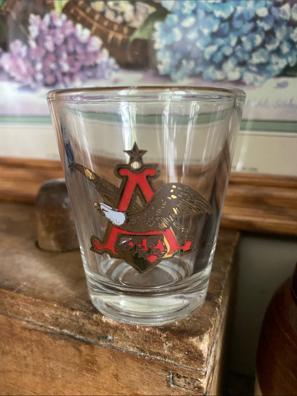 NWOT——-Anheuser-Busch Shot Glass 1.5 oz